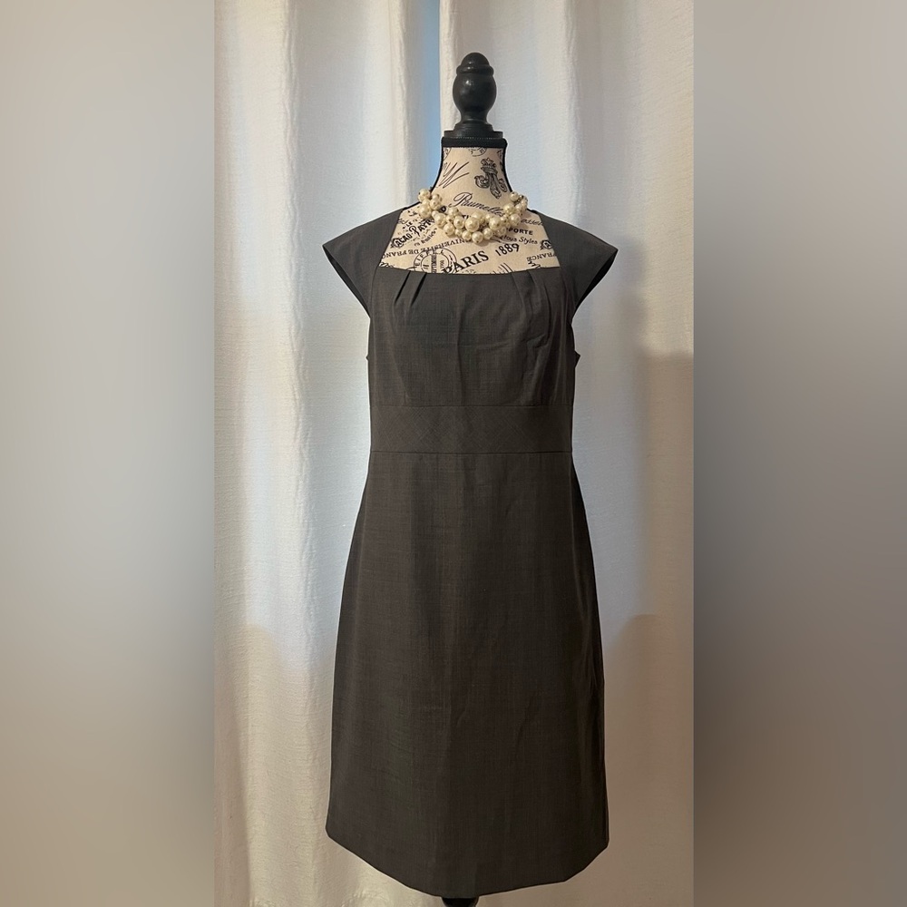 Banana Republic Dark Gray Midi Dress